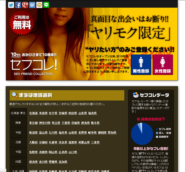 セフコレ出会い系サイトのギャラリー